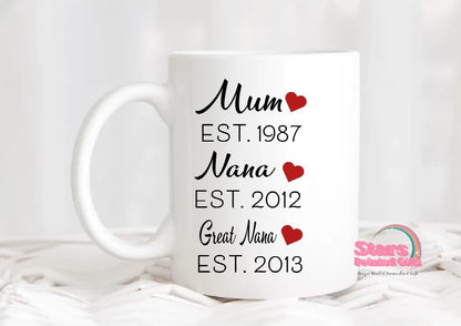 Custom Tilte/Year  Personalised 11/15oz Ceramic Mug