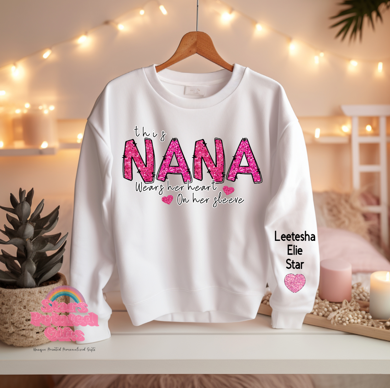 Pink Nana Personalised Jumper/Hoodie