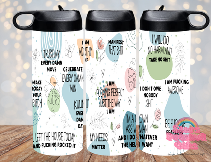 Swear Affirmation 20oz Insulated Drink Bottle