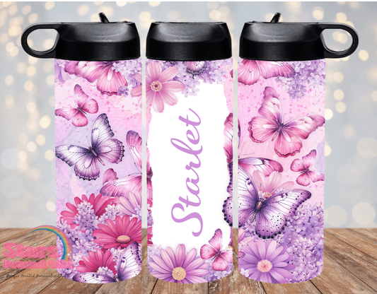 Butterfly Personalised Insulated Drink Bottle