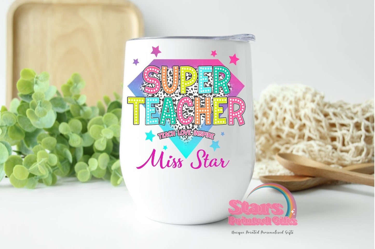 Custom Teacher Personalised Coffee/Wine Insulated Tumbler