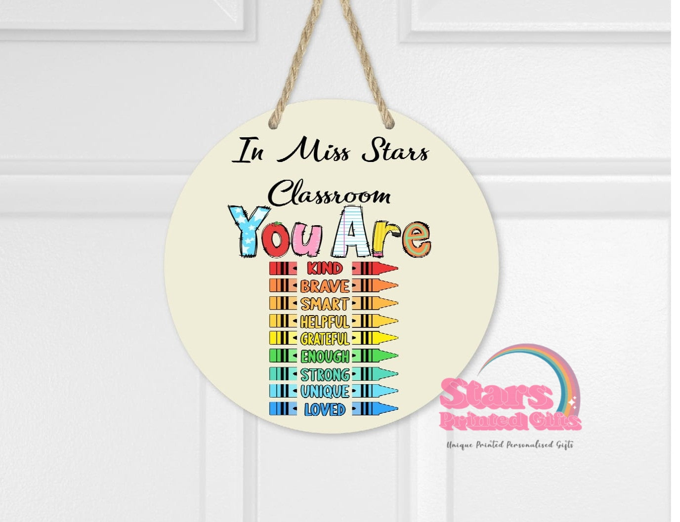 Teacher Quote Personalised Wall Hanger