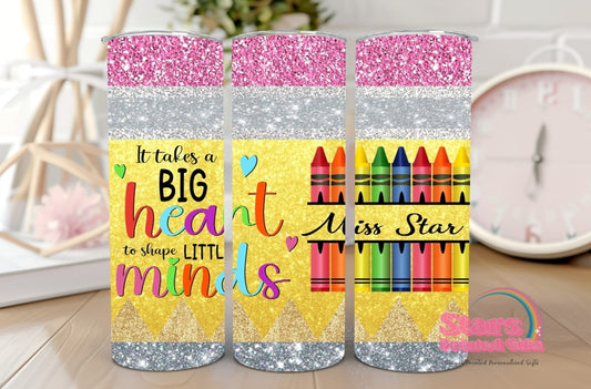 Pencil Style Personalised Insulated Tumbler