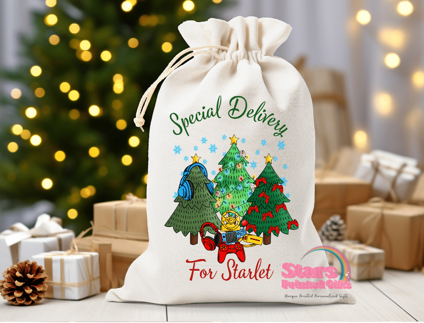 Gamer Christmas Sack/Gift Bag