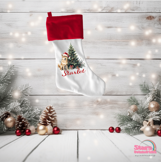 Australia Christmas Animals Personalised Christmas Stocking.