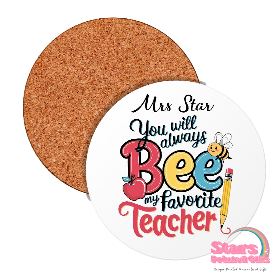 Custom Ceramic Teacher Personalised Coaster