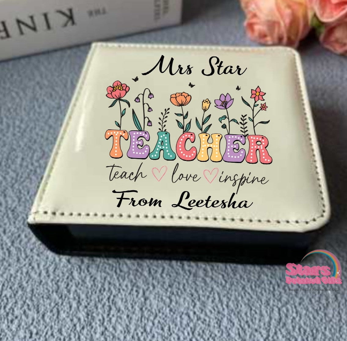 Custom Teacher Personalised Notepad Reuseable Sticky Note Holder