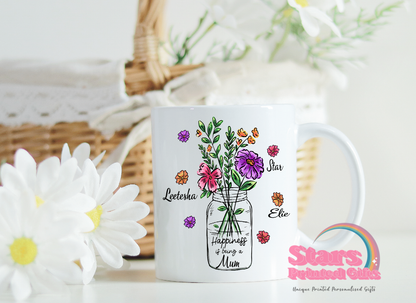 Custom Personalised  Happiness Personalised 11/15oz Ceramic  Mug