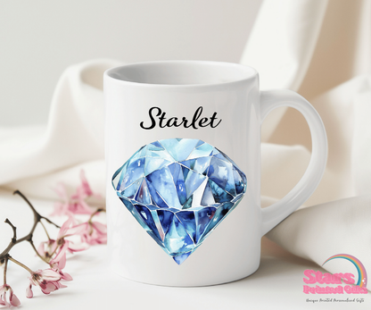 Birthday Gem Personalised 11/15oz Ceramic Mug