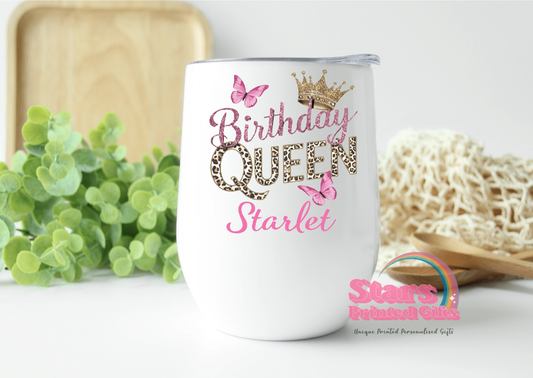 Birthday Queen Personalised Insulated Wine/Coffee Tumbler