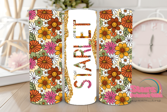 Retro Flower 20oz Insulated Tumbler