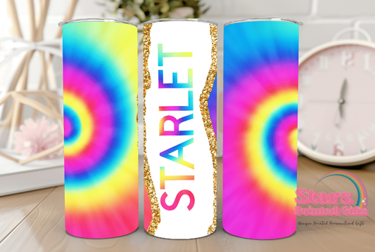 Tie Dye Personalised 20oz Insulated Tumbler