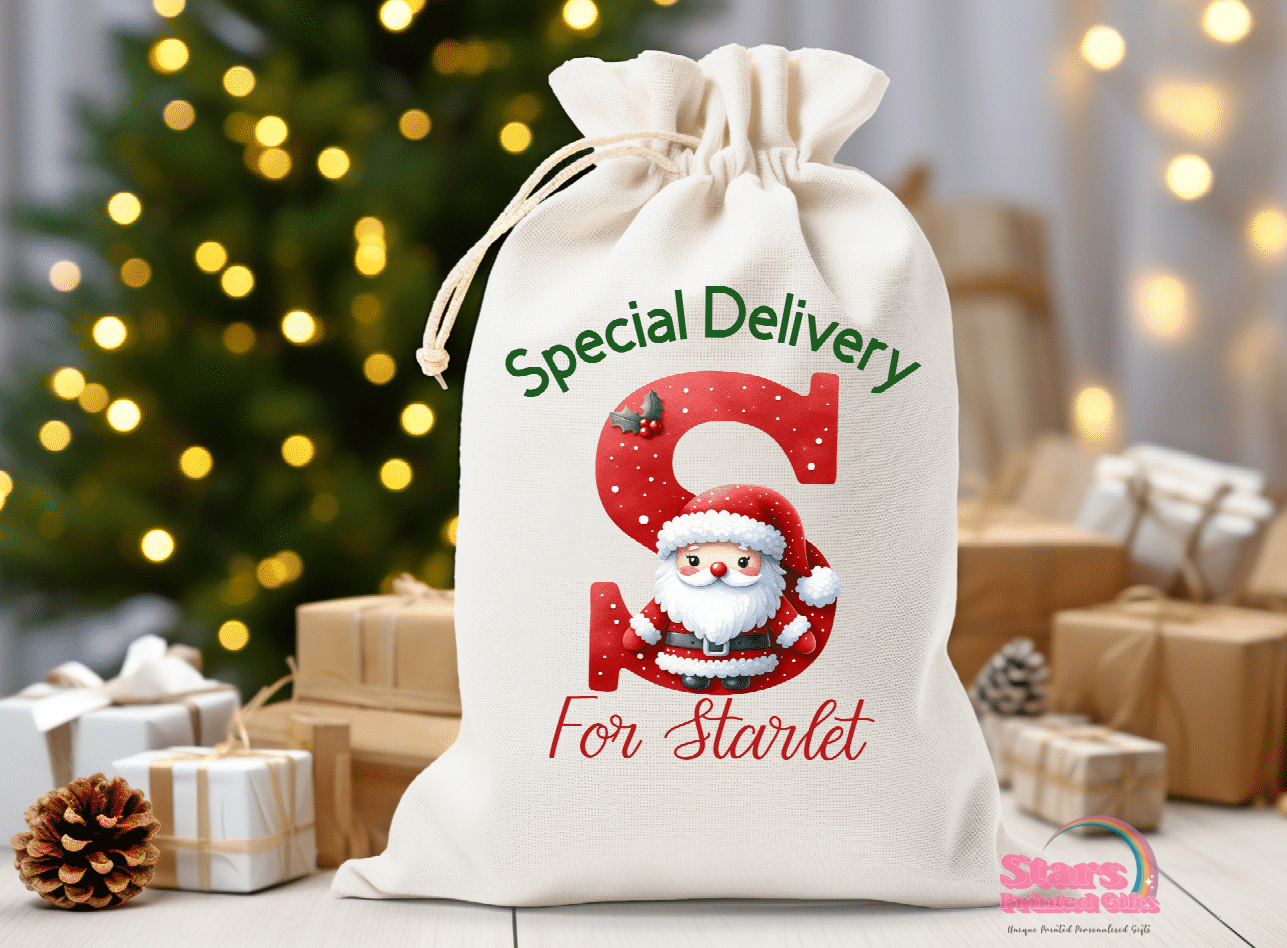 Personalised Santa Sack, Santa Letter,Christmas Gift Bag