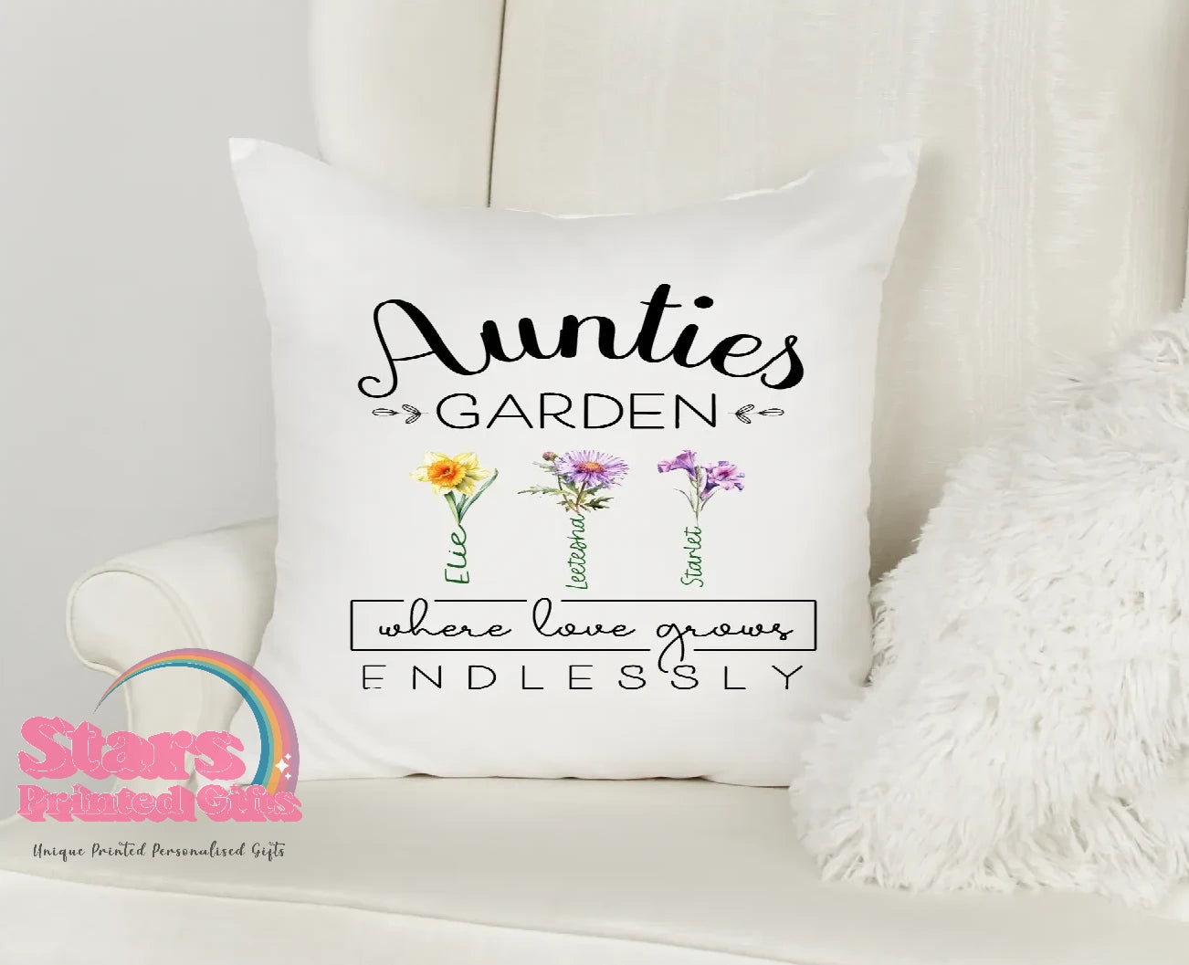 Custom Name Garden Personalised Pillowcase/Pillow