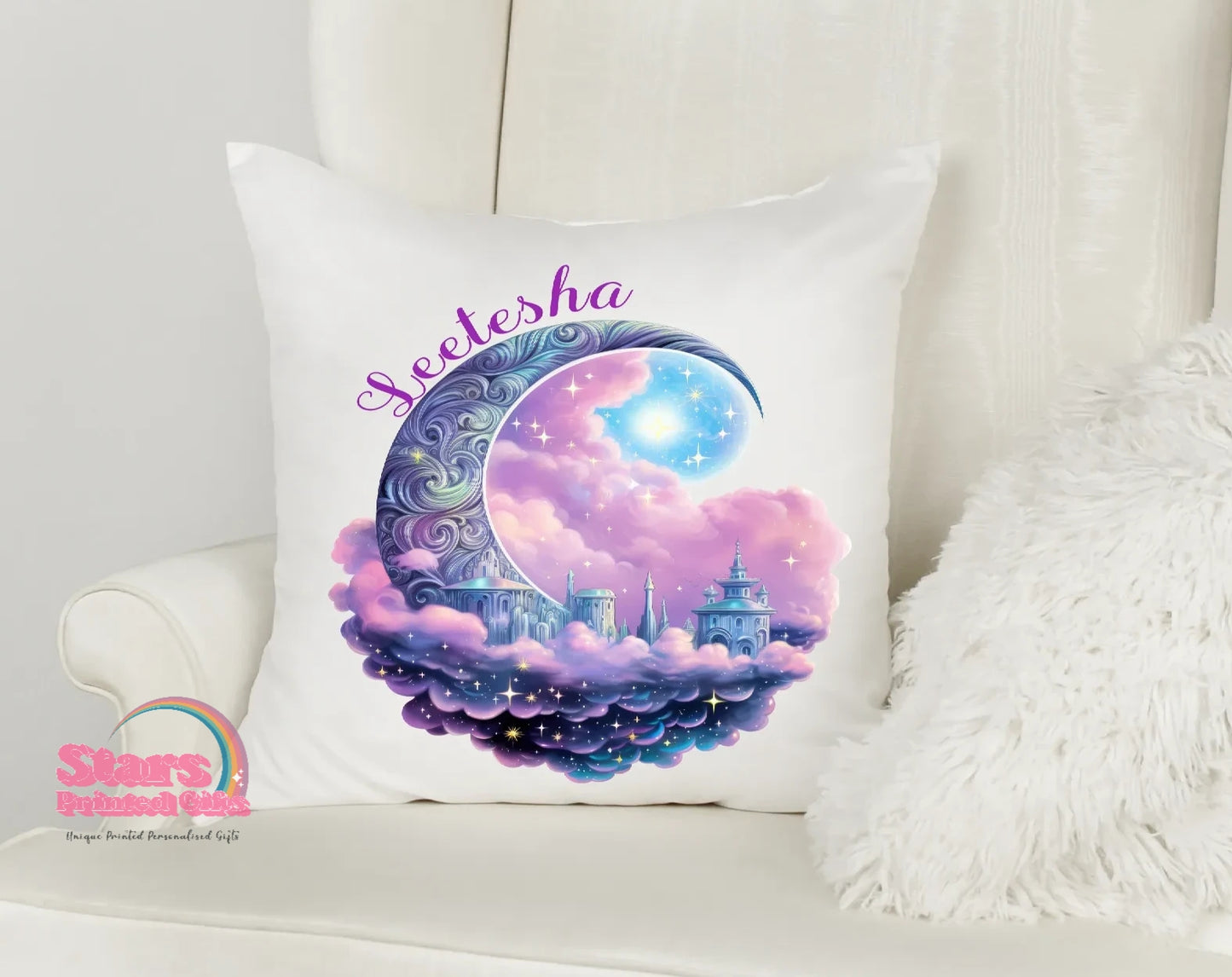 Moon City Printed Personalised Pillowcase/Pillow