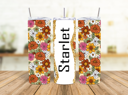 Retro Flower 20oz Insulated Tumbler