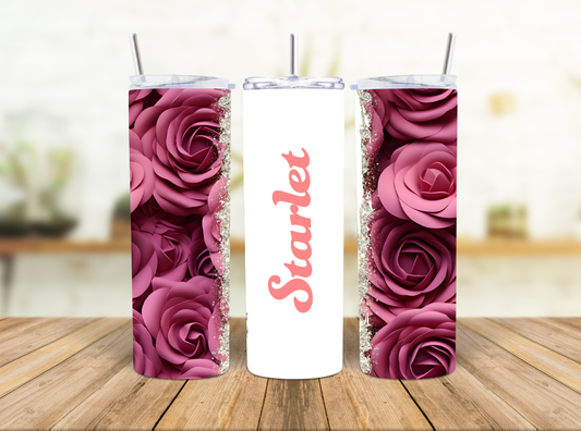 Rose Personalised 20oz Insulated Tumbler