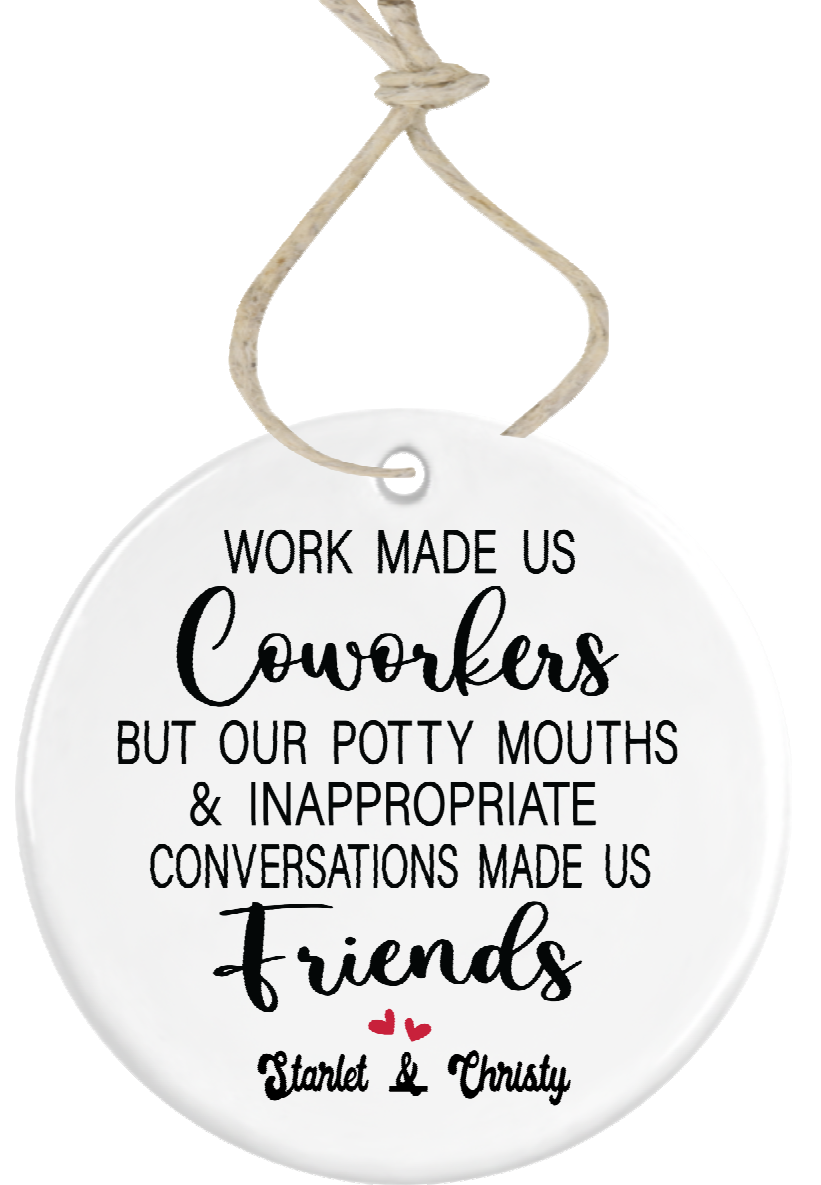 Co-workers Potty Mouths Keepsake Ornament