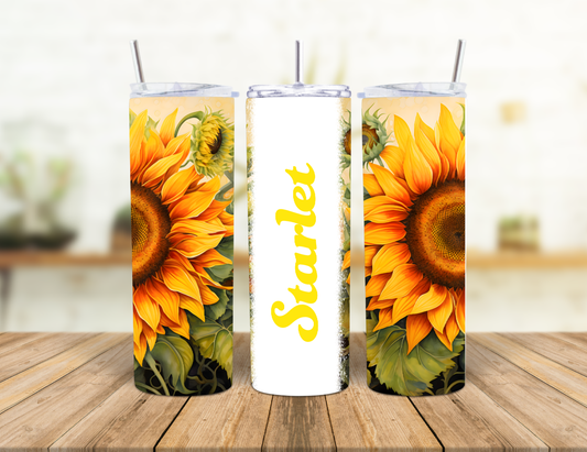 Sunflower Personalised Insulated Tumbler