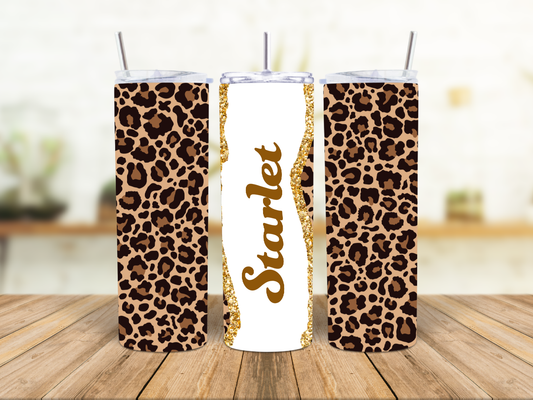 Leopard Personalised 20oz Insulated Tumbler