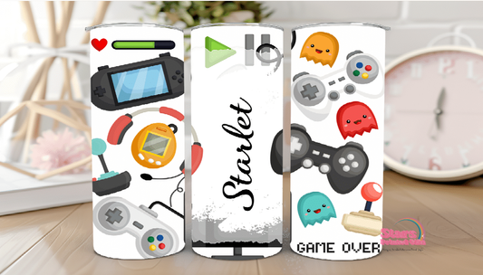 Kids Personalised Insulated Tumbler- Gamer Life